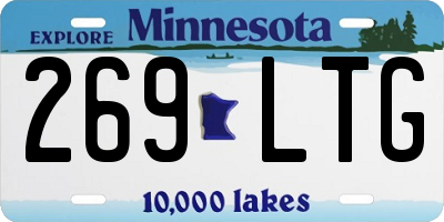 MN license plate 269LTG