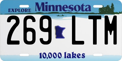 MN license plate 269LTM