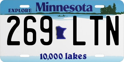 MN license plate 269LTN