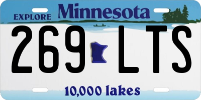 MN license plate 269LTS