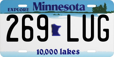 MN license plate 269LUG