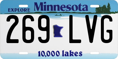 MN license plate 269LVG