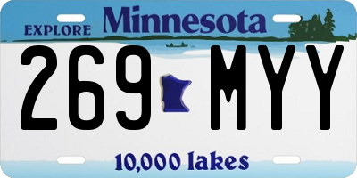 MN license plate 269MYY