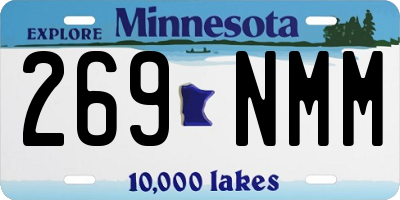 MN license plate 269NMM