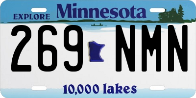 MN license plate 269NMN