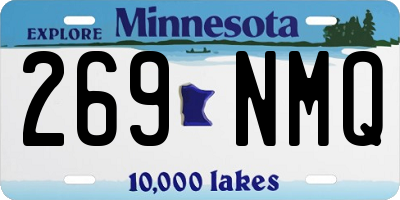 MN license plate 269NMQ