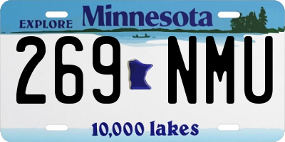 MN license plate 269NMU