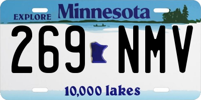 MN license plate 269NMV