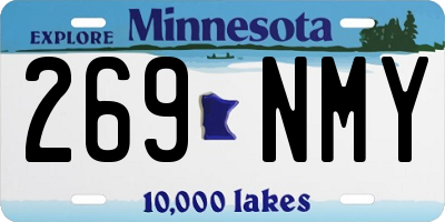MN license plate 269NMY