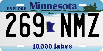 MN license plate 269NMZ