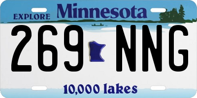 MN license plate 269NNG