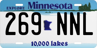 MN license plate 269NNL