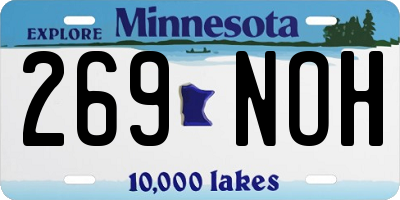 MN license plate 269NOH