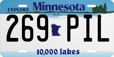 MN license plate 269PIL