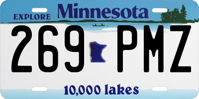 MN license plate 269PMZ