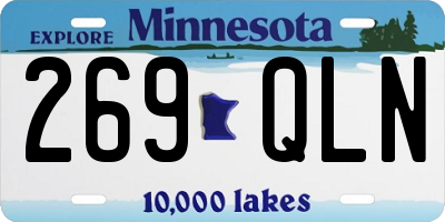 MN license plate 269QLN