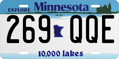 MN license plate 269QQE