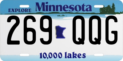MN license plate 269QQG