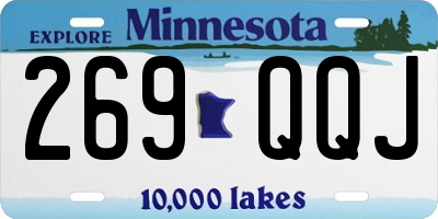 MN license plate 269QQJ