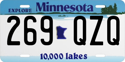 MN license plate 269QZQ