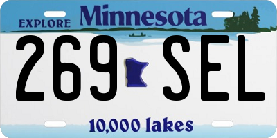 MN license plate 269SEL