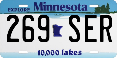 MN license plate 269SER