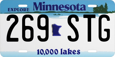MN license plate 269STG