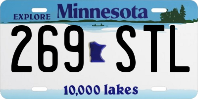 MN license plate 269STL
