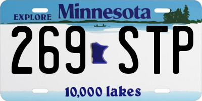 MN license plate 269STP