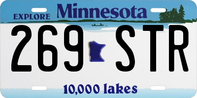 MN license plate 269STR