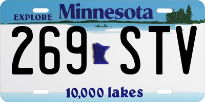 MN license plate 269STV