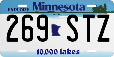 MN license plate 269STZ