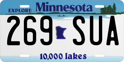 MN license plate 269SUA