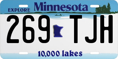 MN license plate 269TJH