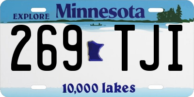 MN license plate 269TJI