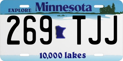 MN license plate 269TJJ