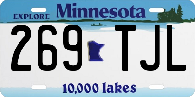 MN license plate 269TJL