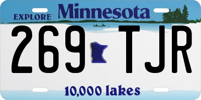 MN license plate 269TJR