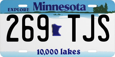 MN license plate 269TJS
