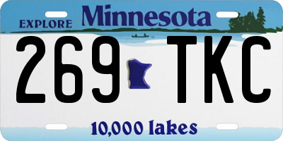 MN license plate 269TKC