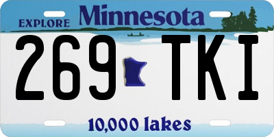 MN license plate 269TKI