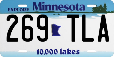 MN license plate 269TLA