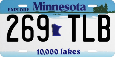 MN license plate 269TLB
