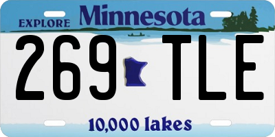 MN license plate 269TLE