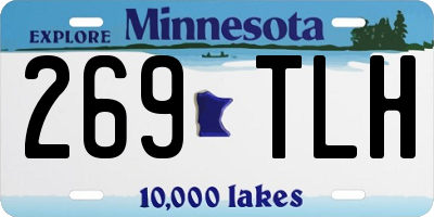 MN license plate 269TLH