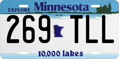 MN license plate 269TLL