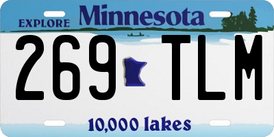 MN license plate 269TLM