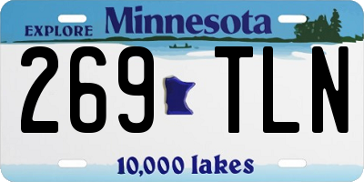 MN license plate 269TLN