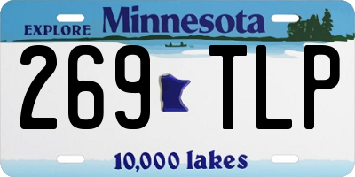 MN license plate 269TLP