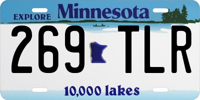 MN license plate 269TLR